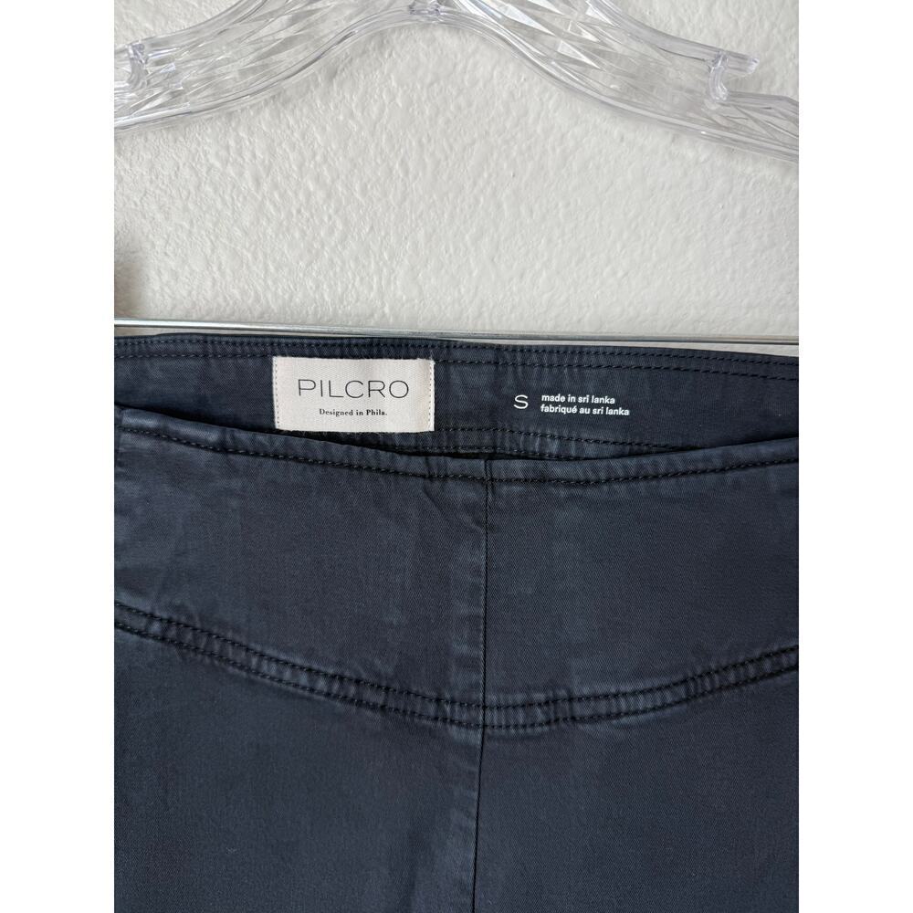 Anthropologie Pilcro Black Noir Stretch Cropped Pants Size Small - Picture 3 of 5